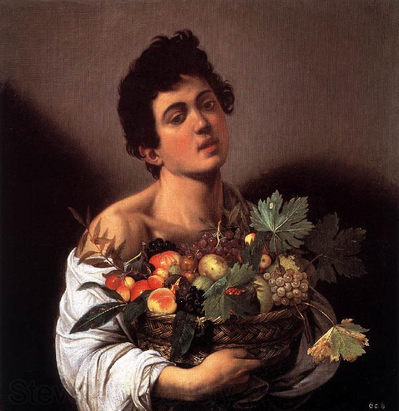 Caravaggio Boy with a Basket of Fruit f