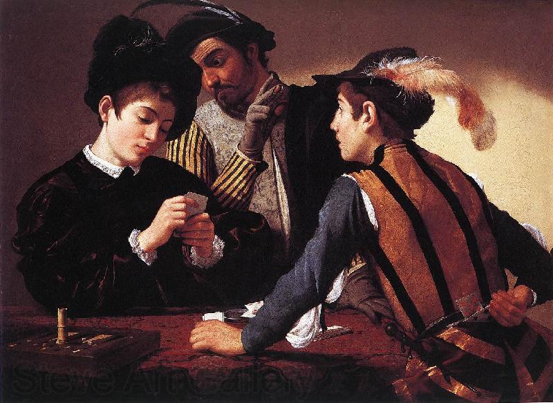 Caravaggio The Cardsharps f