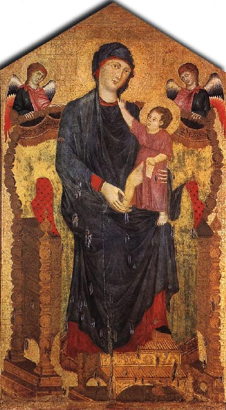 Cimabue Madonna Enthroned with the Child and Two Angels dfg