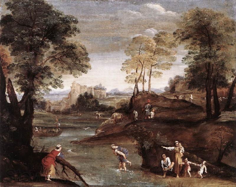 Domenichino Landscape with Ford dg