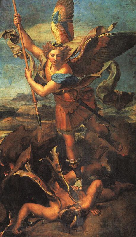 Raphael Saint Michael Trampling the Dragon