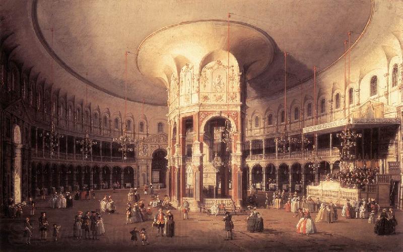 Canaletto London: Ranelagh, Interior of the Rotunda vf