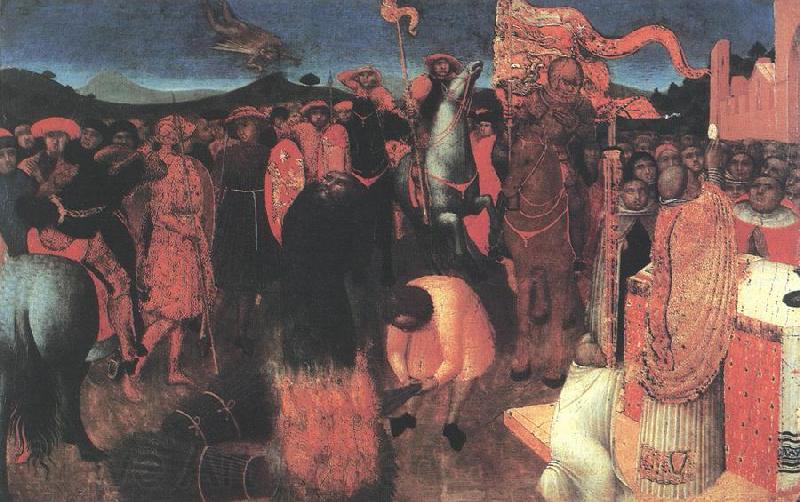 SASSETTA Death of the Heretic on the Bonfire af