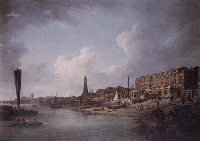 Canaletto The Adelphi,London,under construcion,with York Water Tower and the River Thames towards Westminster