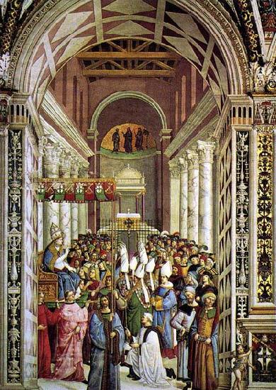 Pinturicchio Aeneas Piccolomini Crowned as Pope