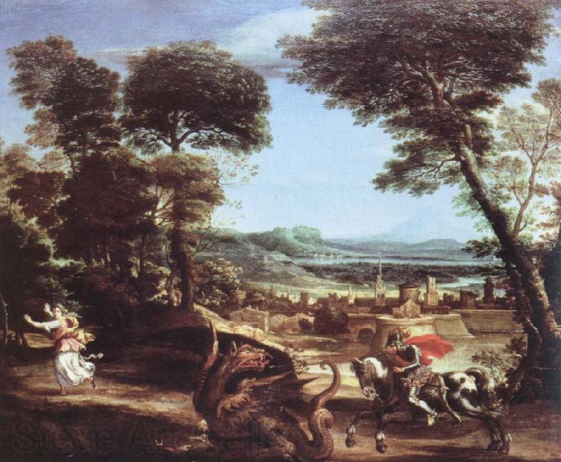 Domenichino st.george killing the dragon