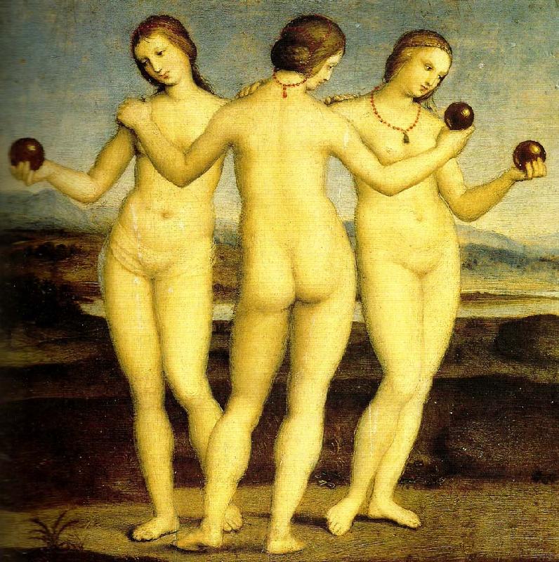 Raphael three graces muse'e conde,chantilly