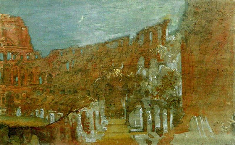 J.M.W.Turner the colosseum by moonlight