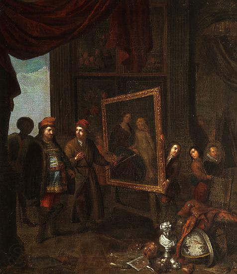 Anonymous A nobleman visits an artist in his studio