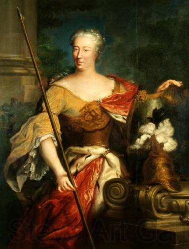 Anonymous Portrait of Elzbieta Sieniawska nee Lubomirska as Minerva