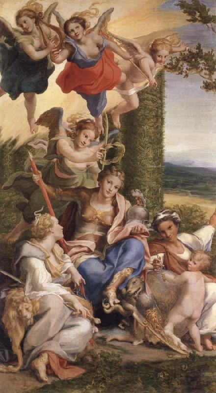 Correggio Allegorie des vertus on La vertu heroique victorieuse des vices