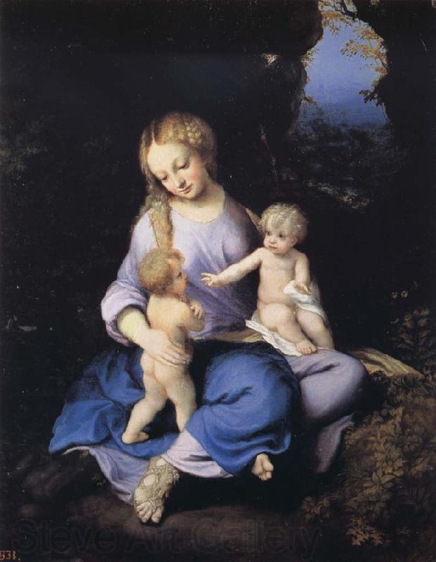 Correggio Madonna and Child with the Young Saint John