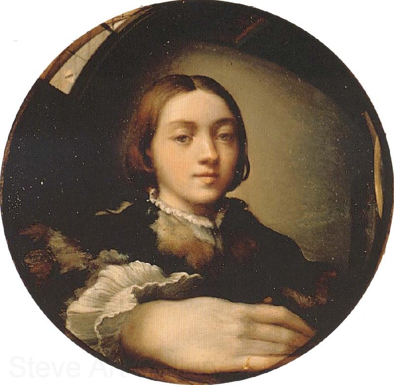 PARMIGIANINO Self-portrait in a Convex Mirror