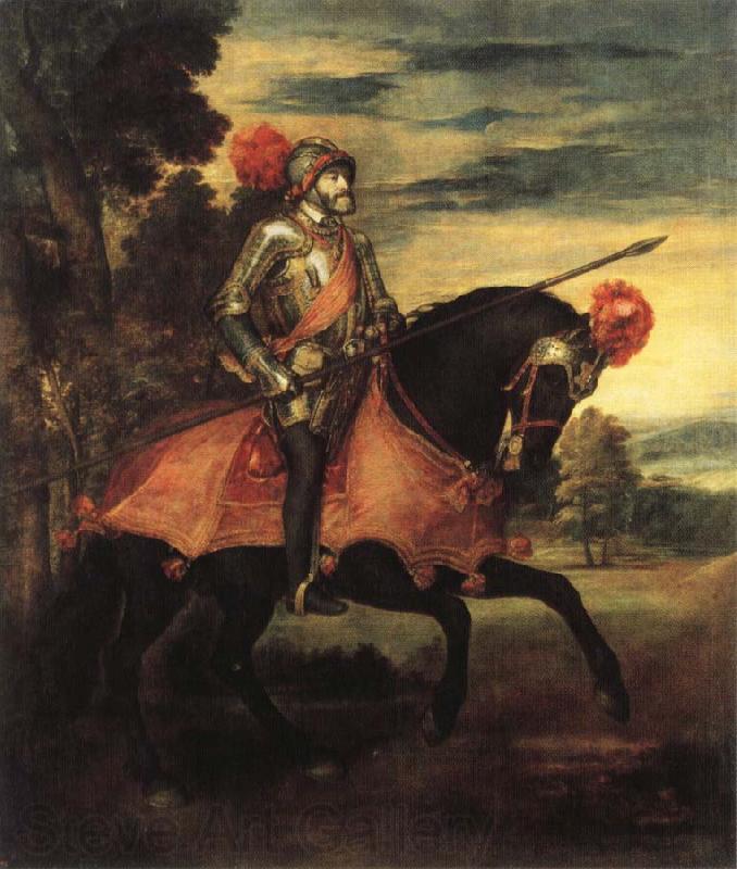 Titian Equestrian Portrait of Charles V