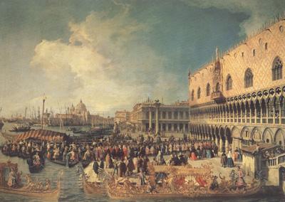 Canaletto Ricevimento del'ambasciatore imperiale al palazzo Ducale (mk21)