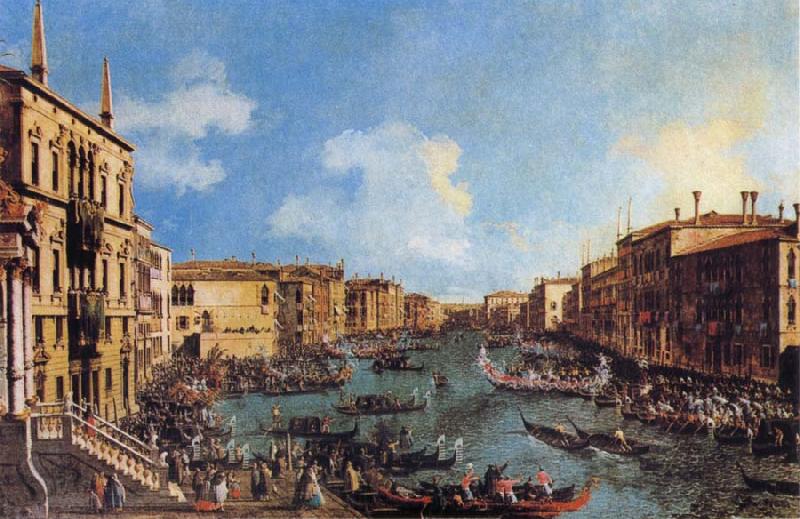 Canaletto Regatta on the Canale Grande