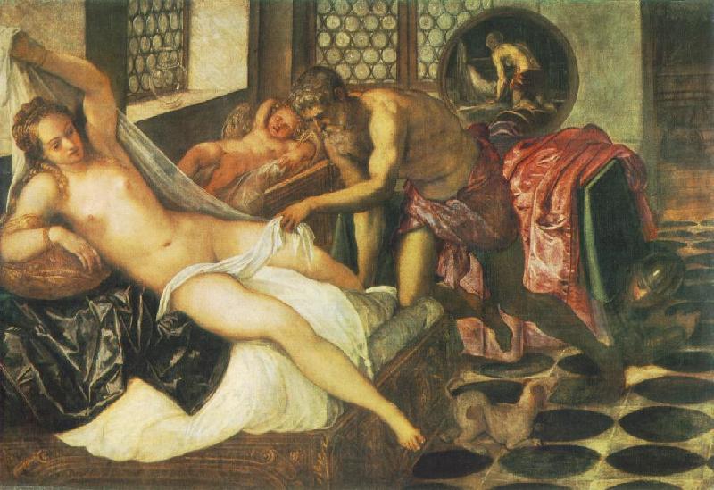 Tintoretto Vulcanus Takes Mars and Venus Unawares